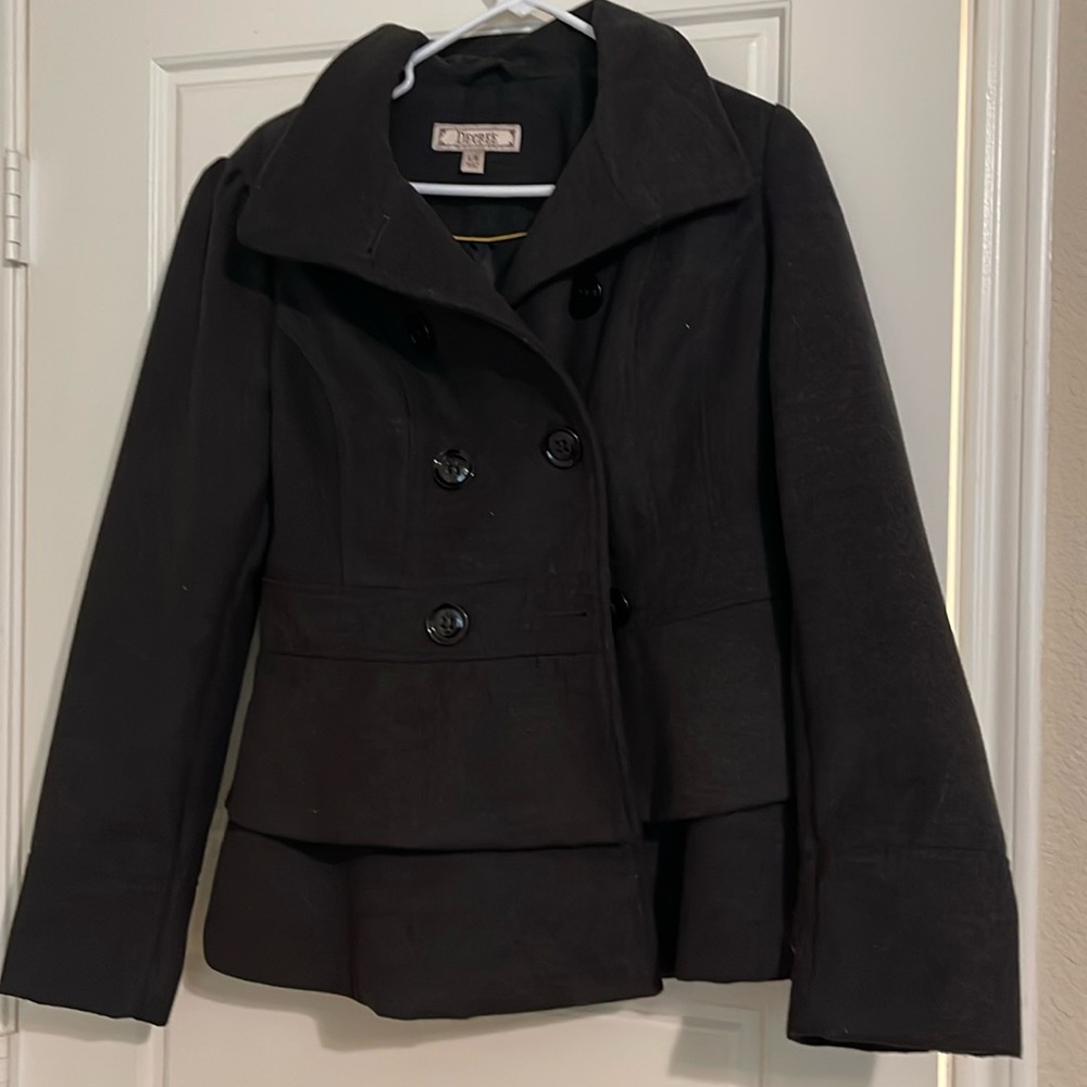 Gray Short Peacoat